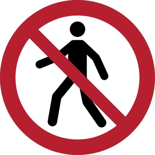 " 7540011 PICTOGRAMA ""PROHIBIDO EL PASO"" B/1"