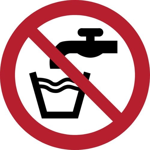 " 7540014 PICTOGRAMA ""AGUA NO POTABLE"" B/1"