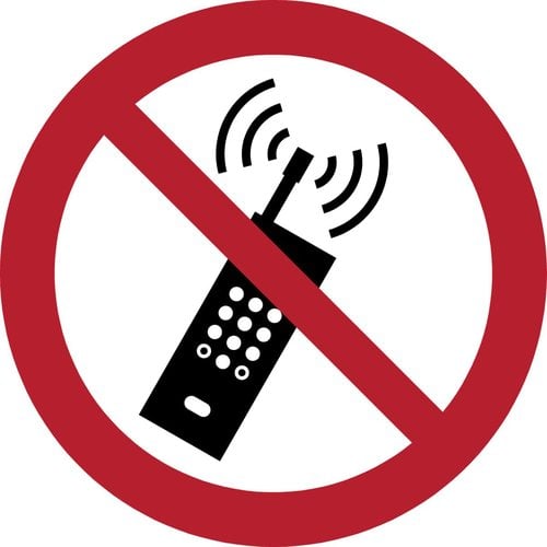 " 7540038 PICTOGRAMA ""PROHIBIDO USO MOVILES"" B/1