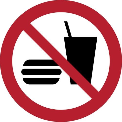 " 7540065 PICTOGRAMA ""PROHIBIDO COMER O BEBER"" B