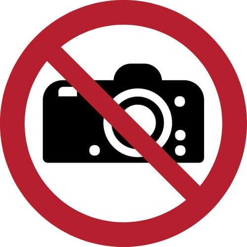 " 7540086 PICTOGRAMA ""PROHIBIDO FOTOGRAFIAS"" B/1