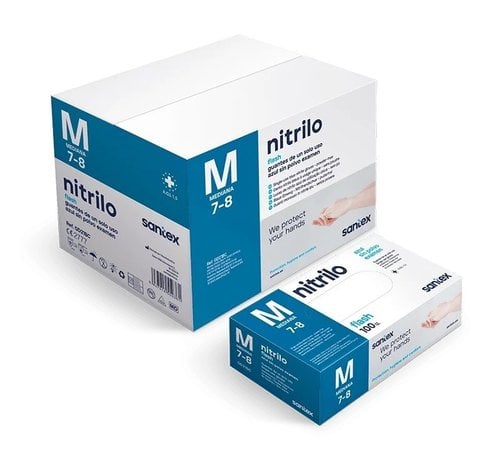 – M GUANTE NITRILO GD21 AZUL (M) C/100
