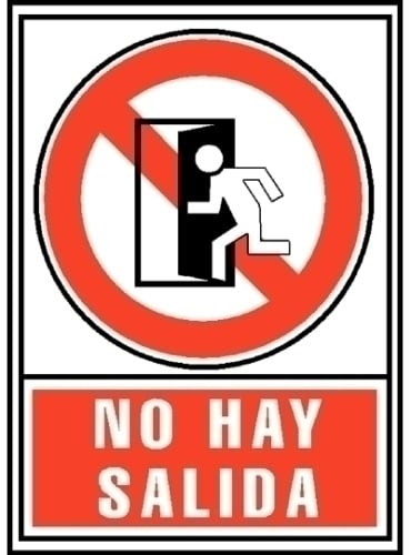 RJ SEÑAL NO HAY SALIDA