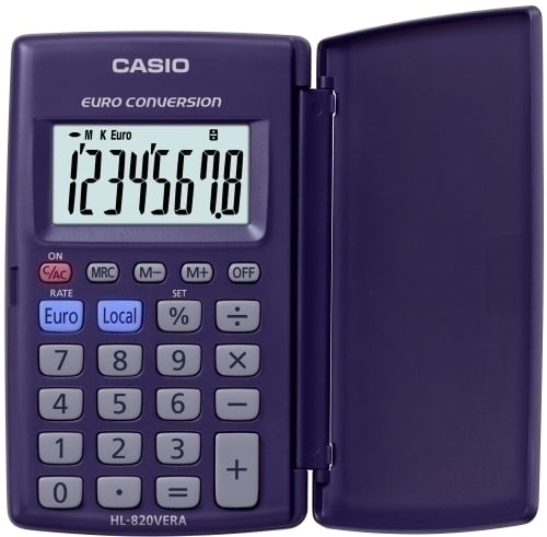 CALCULADORA BOLS.CASIO 8 DIG. HL-820V