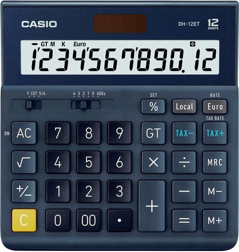 CALCULADORA MESA CASIO 12 DIG. DH-12 ET