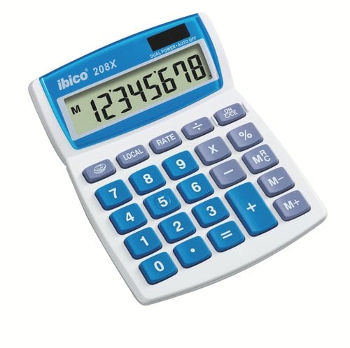CALCULADORA SOBREM. IBICO 8 DIG. 208X