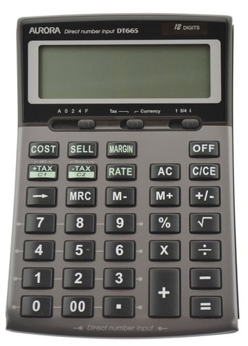 CALCULADORA MESA AURORA 12 DIG. DT665