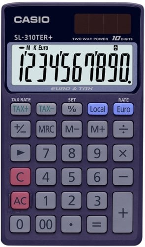 TER CALCULADORA BOLS.CASIO 10 DIG. SL-310T