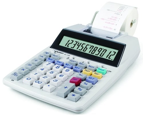CALCULADORA IMPR. SHARP 12 DIG. EL-175