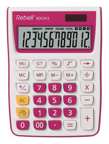 CALCULADORA MESA REBELL 12 DIG. 912 R