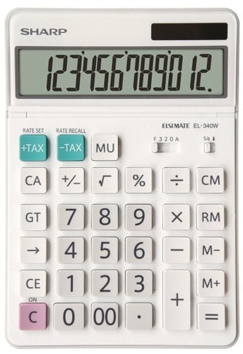 CALCULADORA SOBR.SHARP 12 DIG. EL-340W