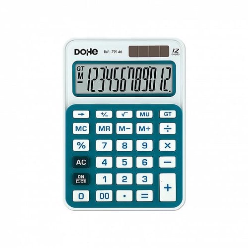 CALCULADORA BOLS.DOHE 12 DIG. AZUL