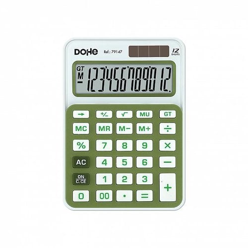 CALCULADORA BOLS.DOHE 12 DIG. VERDE