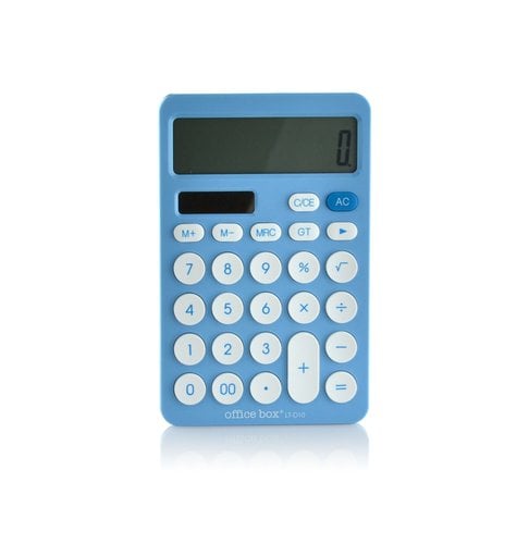 CALCULADORA MESA OFF.BOX 12 DIG. AZUL