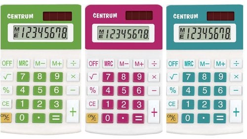 CALCULADORA MESA CENTRUM 8 DIG. SURTIDA