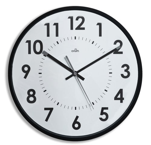 RELOJ PARED CEP ANALOGICO 30 CM NEGRO