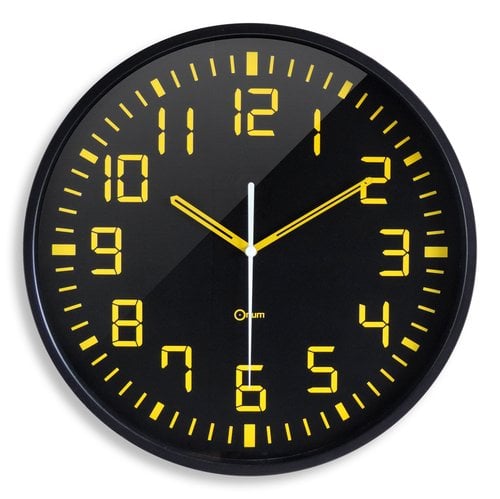 RELOJ PARED CEP ANALOGICO 30 CM NEGRO