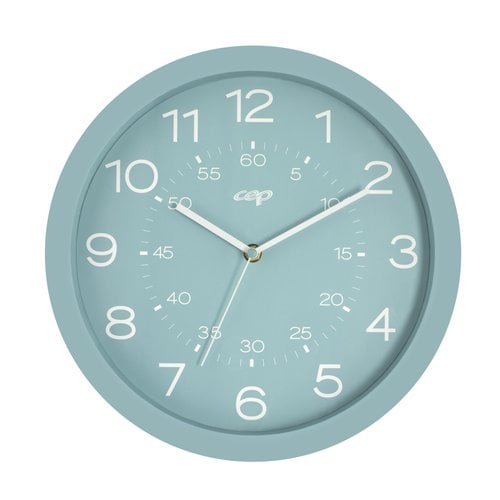 RELOJ PARED CEP ANALOGICO 30 CM MENTA