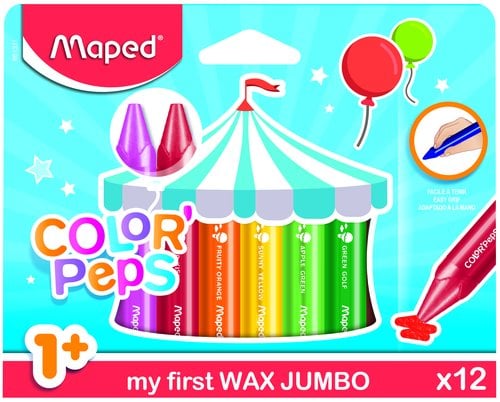 CERAS MAPED WAX JUMBO ESTUCHE DE 12