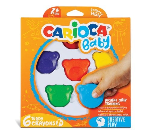 CERAS COLOR CARIOCA TEDDY CAJA DE 6