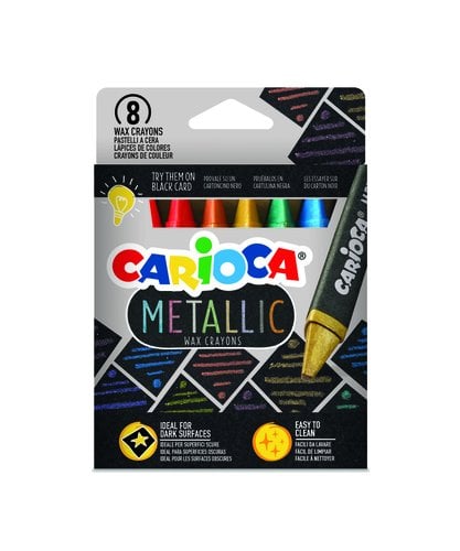 CERAS COLOR CARIOCA METALLIC MAXI TR.C/8