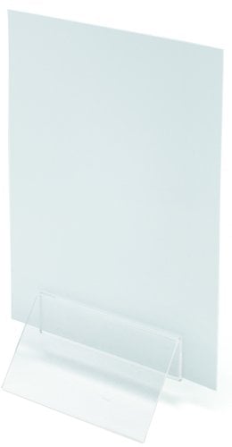 CLIP PORTAMENU DEFLECT-O 100 MM. TRANSPA