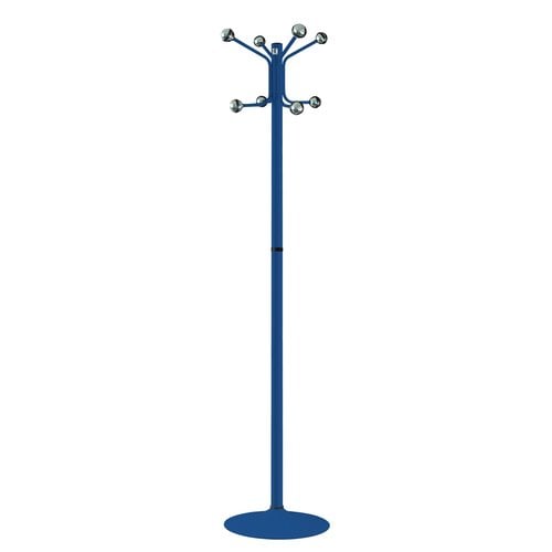 AZUL PERCHERO CILINDRO PIE METAL H-12D 8/B