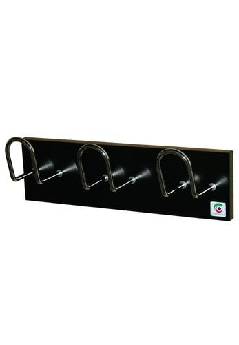 NEGRO PERCHERO CILINDRO PARED 3 COLGADORES N