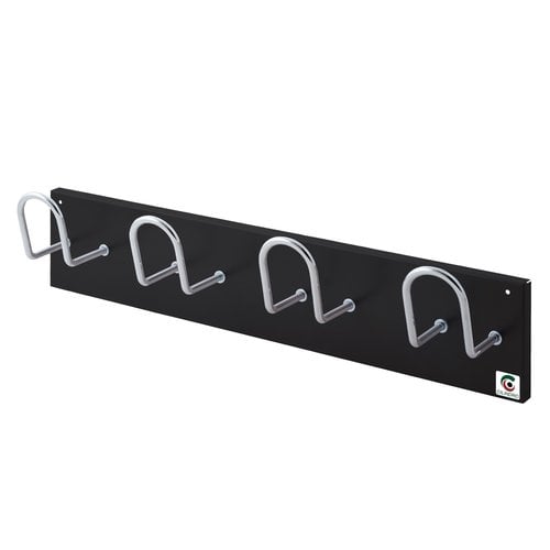 NEGRO PERCHERO CILINDRO PARED 4 COLGADORES N