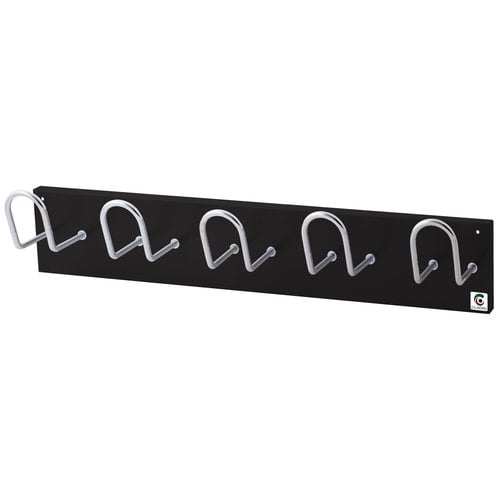 NEGRO PERCHERO CILINDRO PARED 5 COLGADORES N