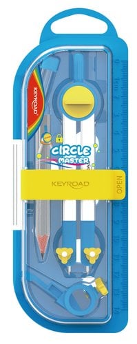 COMPAS KEYROAD ESCOLAR con LAPIZ