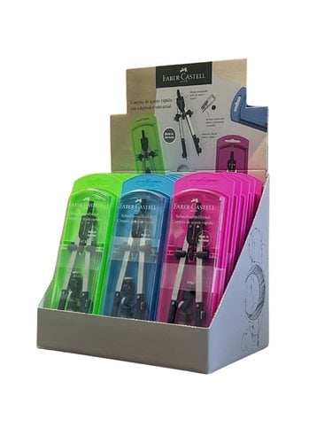 COMPAS FABER-CAST.AJUSTE RAP.NEON E/15
