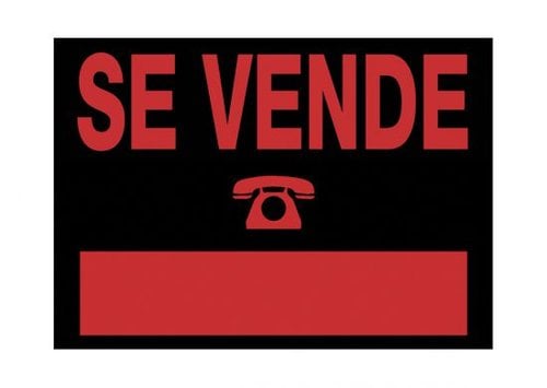 NE CARTEL ANUNCIO PVC 35x25 SE VENDE