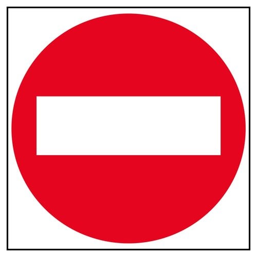 CARTEL ADHESIVO APLI 114X114 PROHIBIDO P