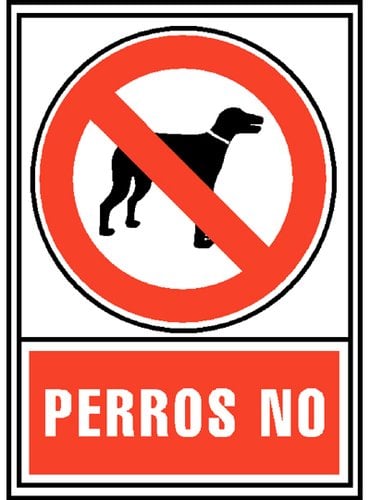 RJ SEÑAL INFORMATIVA PERROS NO ROJO