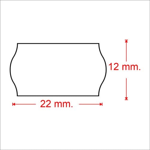 ETIQ.PRECIOS METO Nº2 22x12 BLANCO