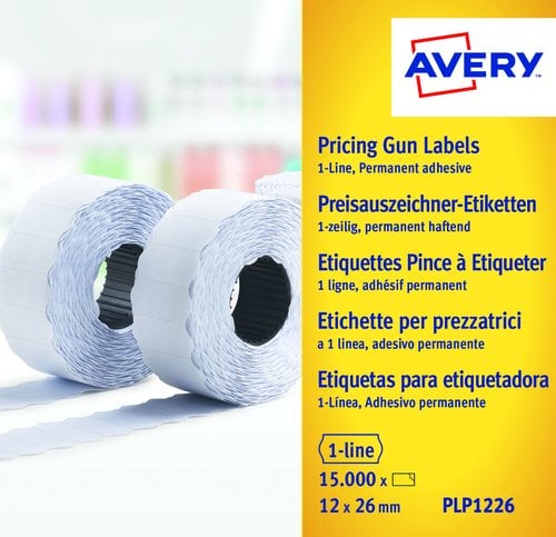 ETIQ.PRECIOS AVERY 26x12 BLANCO