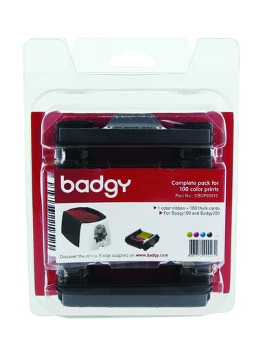 KIT CINTA BADGY 100 IMPR. + 100 TARJETA