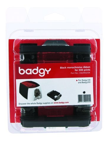 CINTA BADGY NEGRO PARA 500 IMPRESIONES