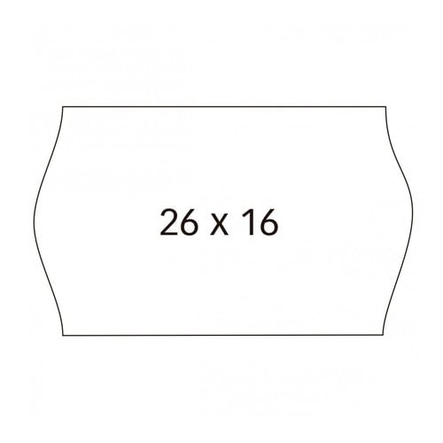 ETIQ.PRECIOS APLI PERM.ONDA 26x16 BLANCO