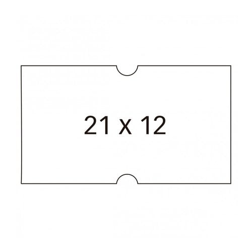 ETIQ.PRECIOS APLI PERM. 21x12 BLANCO P/6