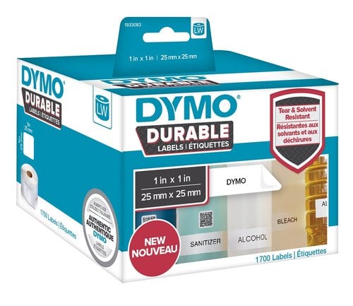 ETIQ.DYMO LW INDUST. 25x25mm RL.1700