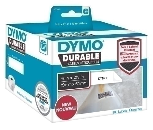 ETIQ.DYMO LW INDUST. 19x64mm RL.900