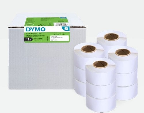 ETIQ.DYMO LW 28x89mm PACK 12 RL.130 DIR