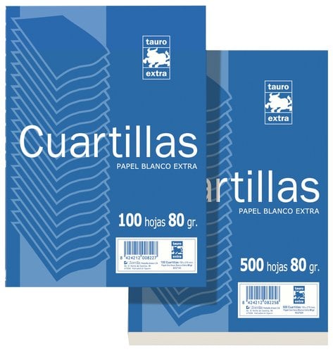 PAPEL 4º TAURO 80g 100h LISO (CUARTILLA)