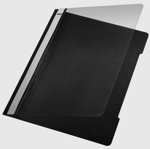DOSSIER FASTENER LEITZ PVC A4 TARJ.NEGRO