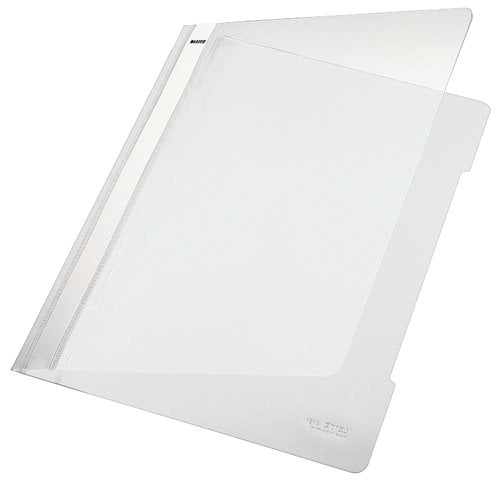 DOSSIER FASTENER LEITZ PVC A4 TARJ.BLAN.