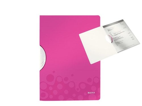 DOSSIER CLIP LEITZ WOW 30h FUCSIA MET.