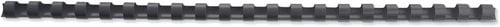 CANU.PLAST.GBC 21 an.NEGRO.6 mm C/100
