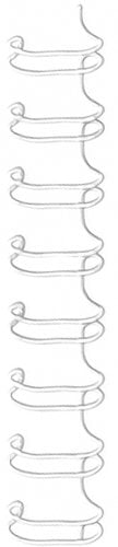 CANU.WIRE-O FW. (34) 8 mm BLANCO C/100